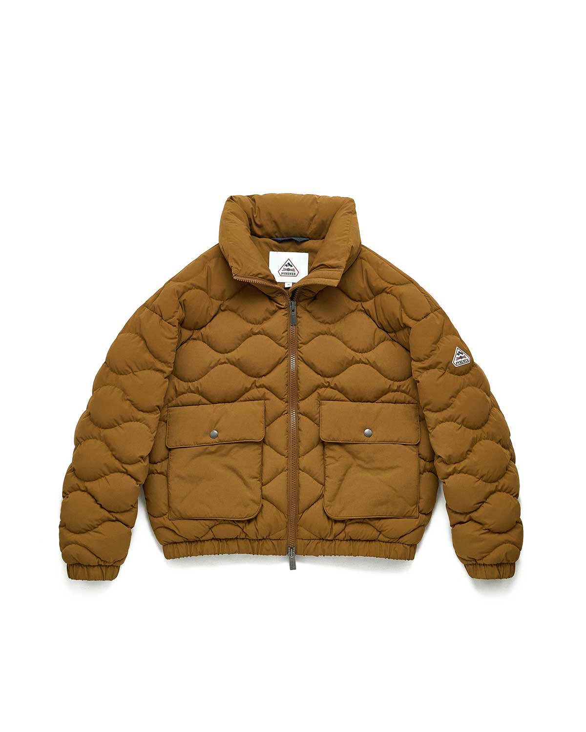 Doudoune courte bomber Pyrenex Enola bronze brown