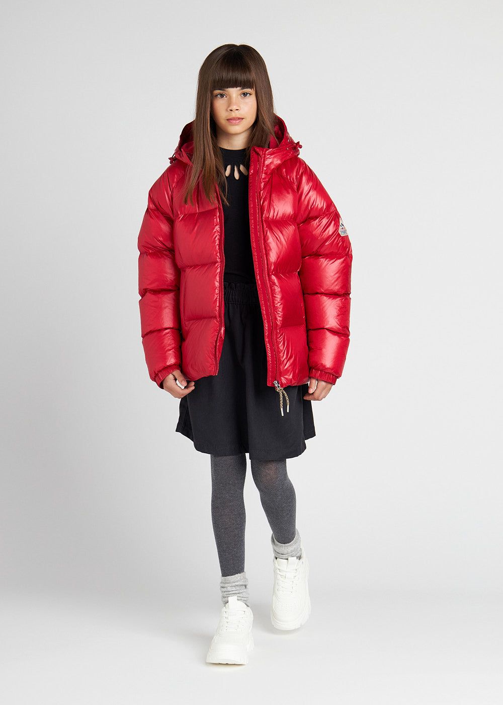 Doudoune à capuche enfant Pyrenex Sten rouge