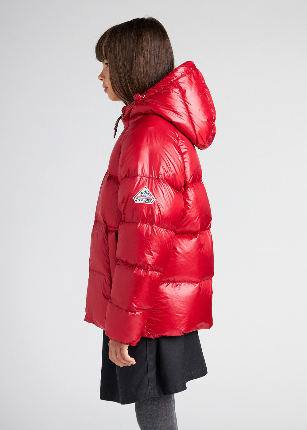 Doudoune à capuche enfant Pyrenex Sten rouge