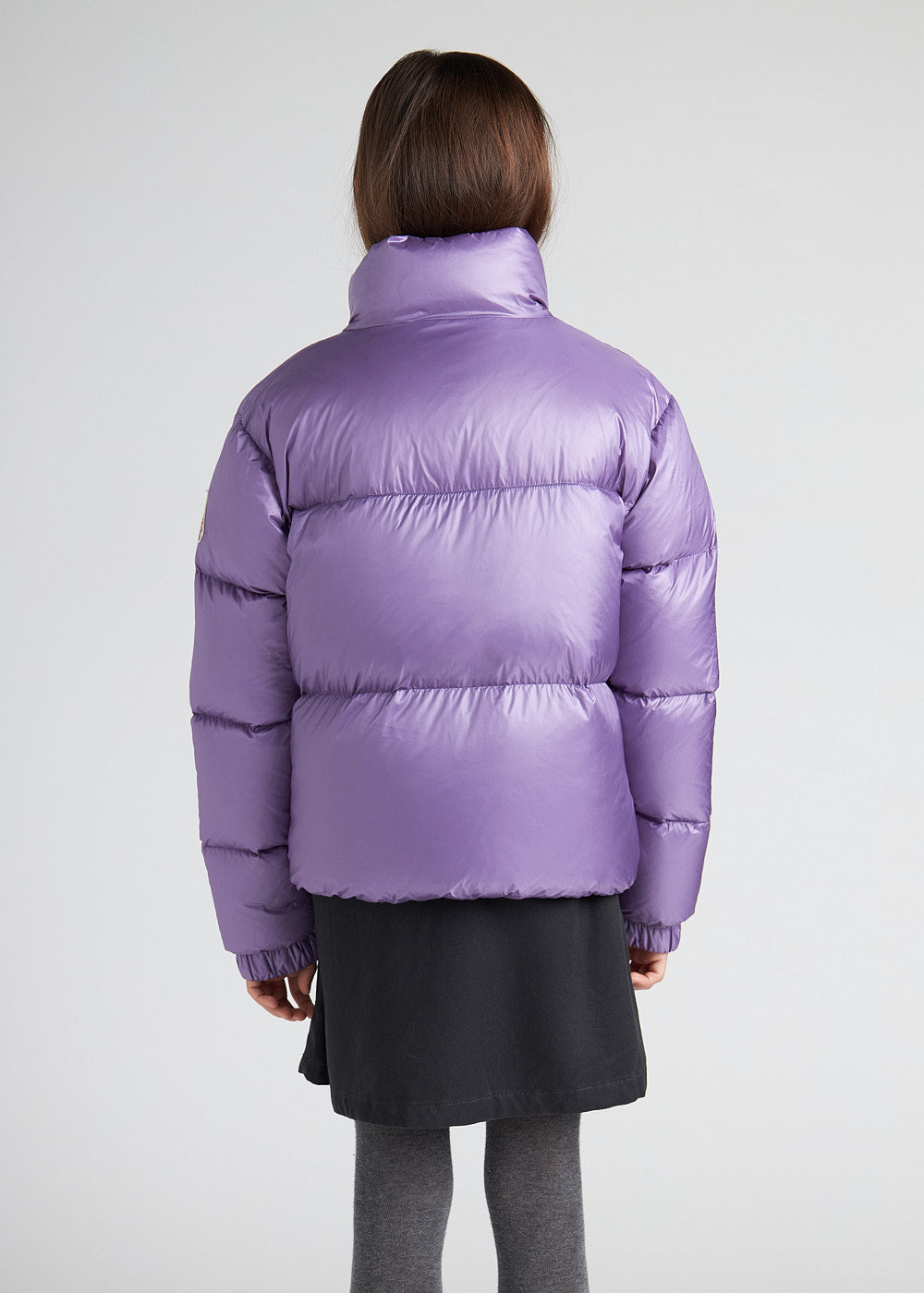 Doudoune brillante pour fille Pyrenex Goldin Purple Heart