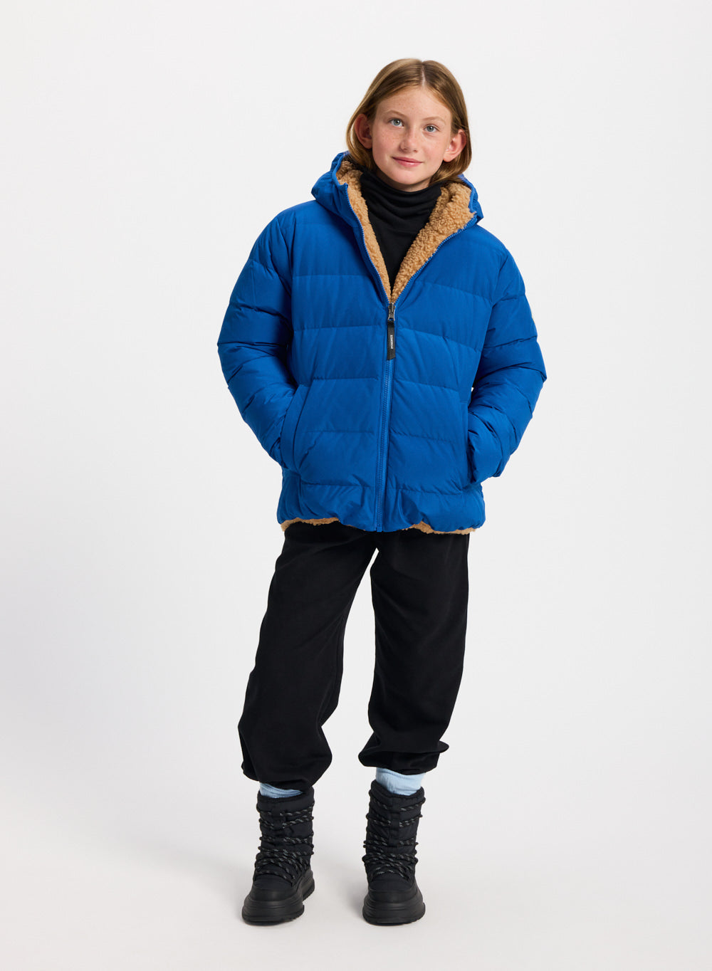 Doudoune réversible enfant Pyrenex Keylinn bleu électrique