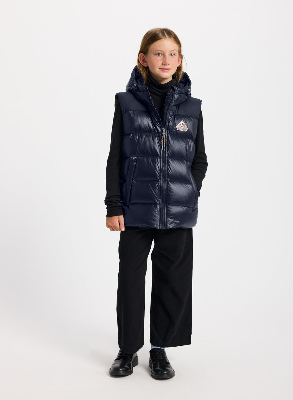 Doudoune sans manches enfant Pyrenex John bleu marine