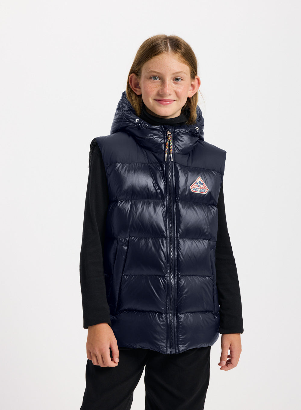 Doudoune sans manches enfant Pyrenex John bleu marine