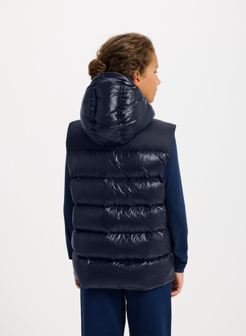 Doudoune sans manches enfant Pyrenex John bleu marine