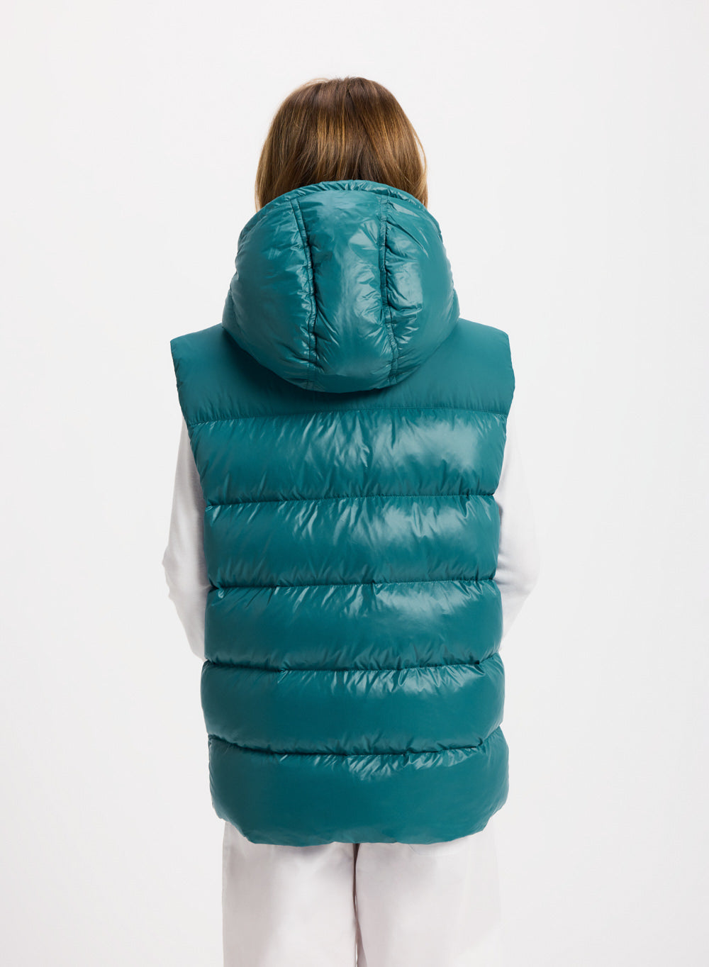 Doudoune sans manches enfant Pyrenex John bleu turquoise