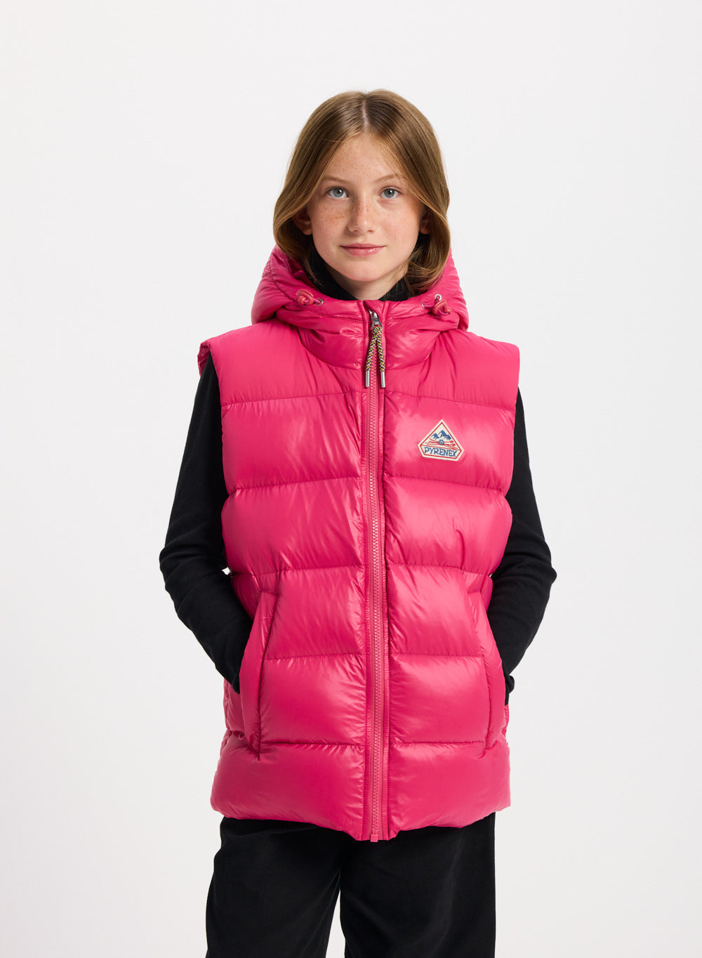 Doudoune sans manches enfant Pyrenex John fuchsia