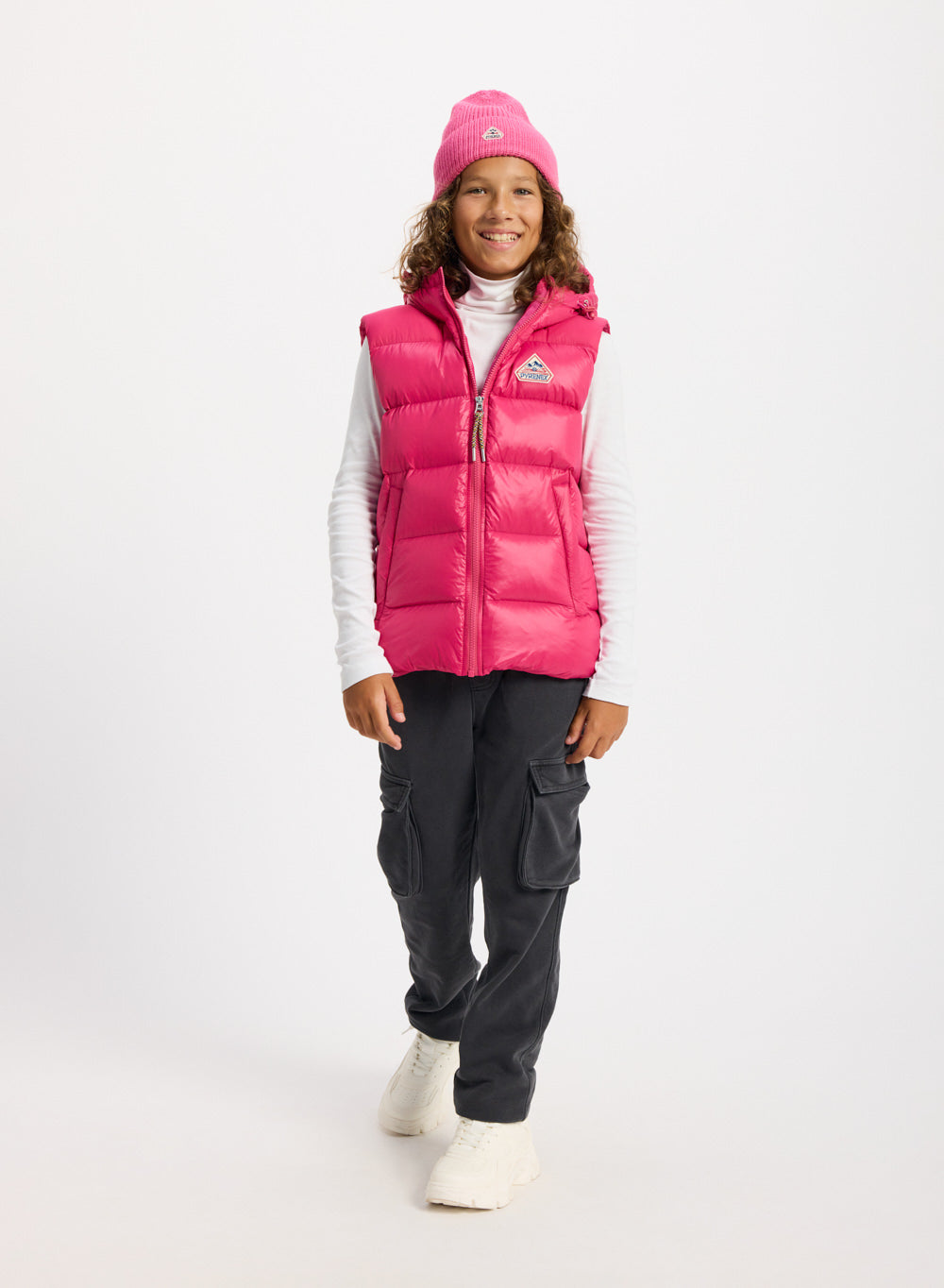 Doudoune sans manches enfant Pyrenex John fuchsia