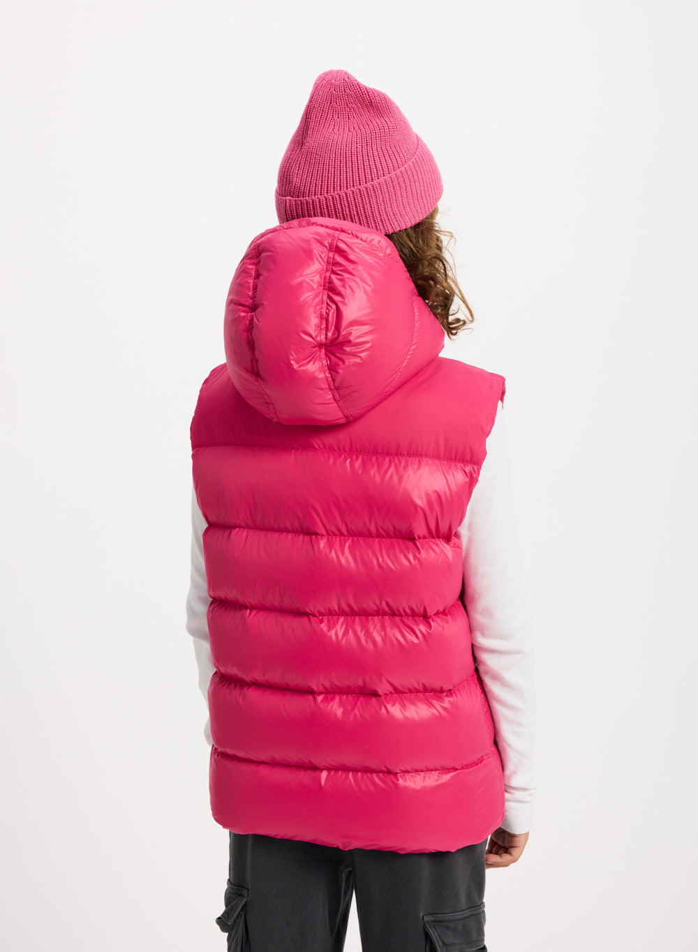 Doudoune sans manches enfant Pyrenex John fuchsia