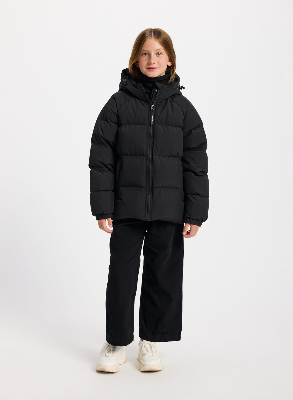 Doudoune enfant unisexe à capuche Pyrenex Sten Smooth noire