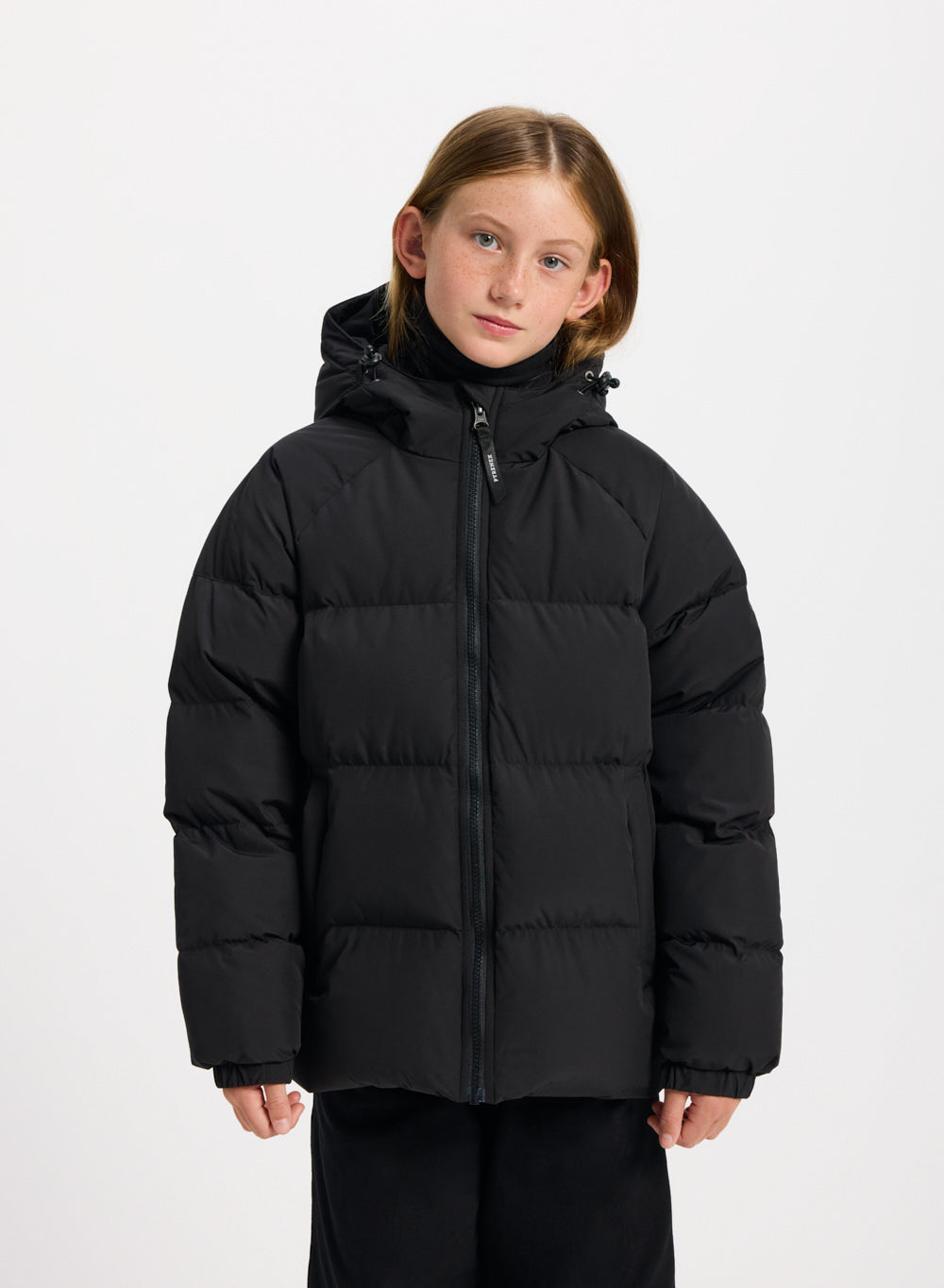 Doudoune enfant unisexe à capuche Pyrenex Sten Smooth noire