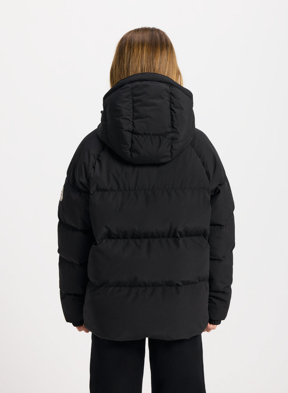 Doudoune enfant unisexe à capuche Pyrenex Sten Smooth noire