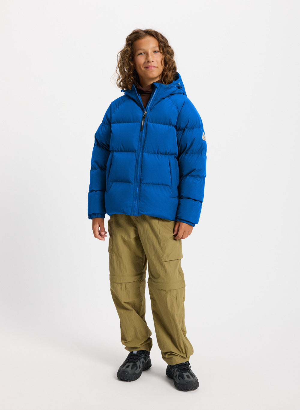 Doudoune enfant unisexe à capuche Pyrenex Sten Smooth adriatic