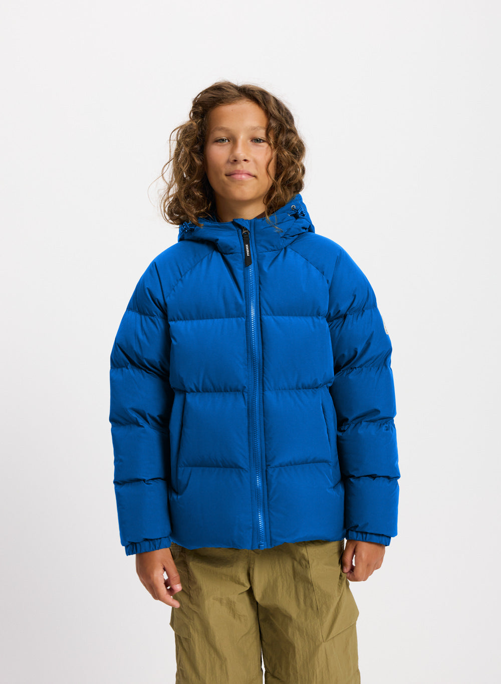 Doudoune enfant unisexe à capuche Pyrenex Sten Smooth adriatic