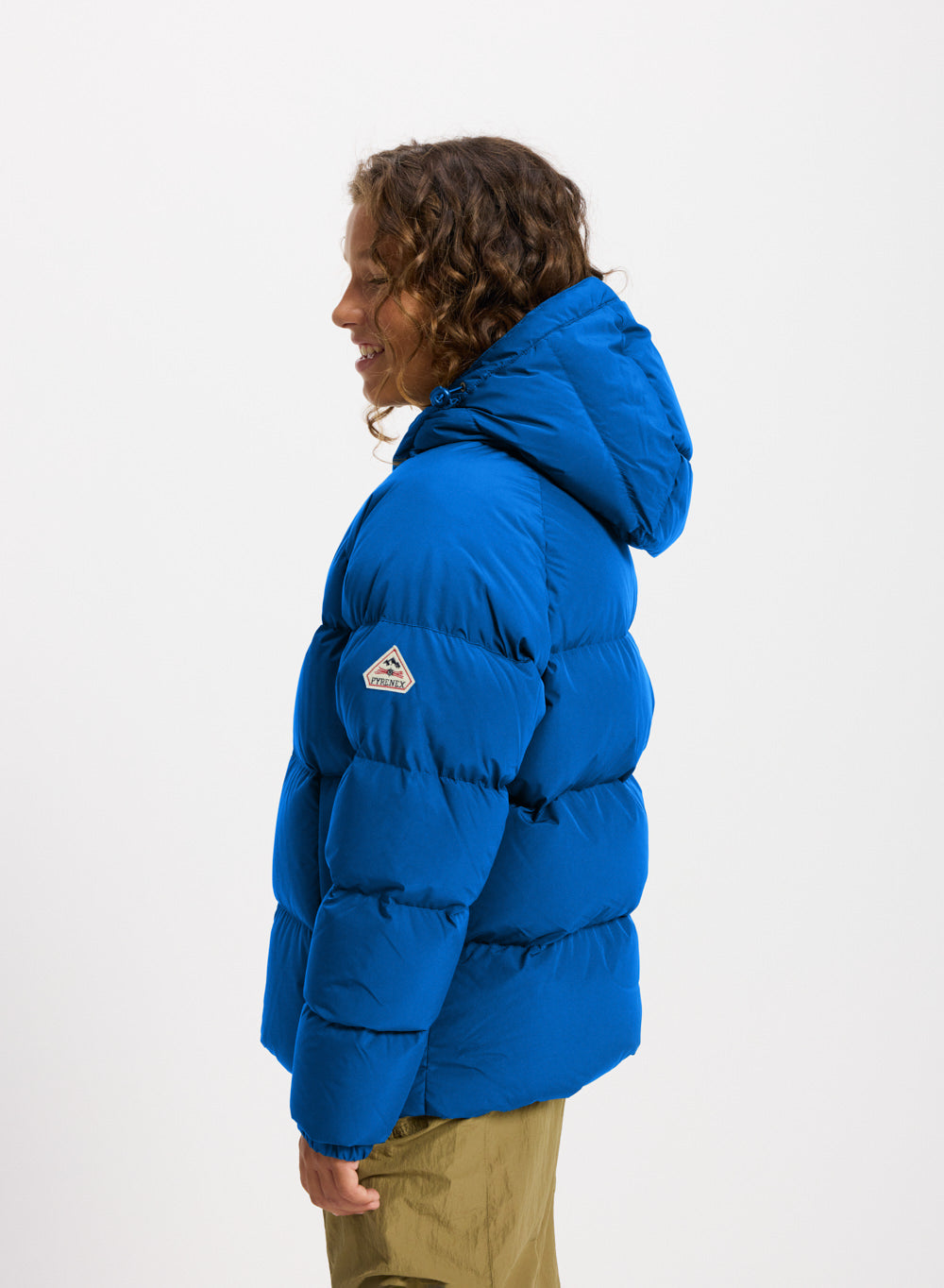 Doudoune enfant unisexe à capuche Pyrenex Sten Smooth adriatic