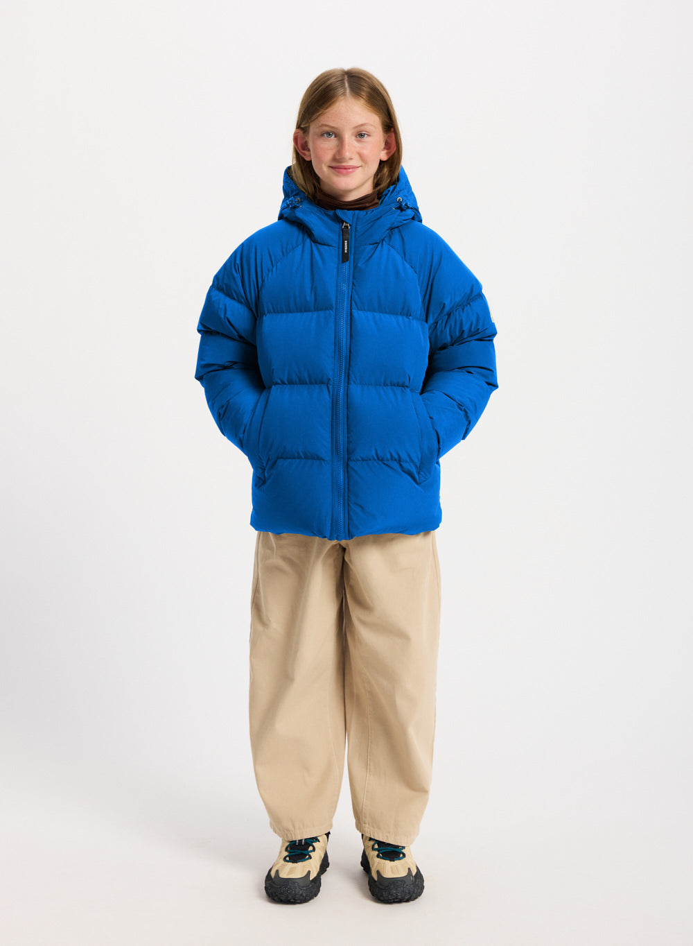 Doudoune enfant unisexe à capuche Pyrenex Sten Smooth adriatic