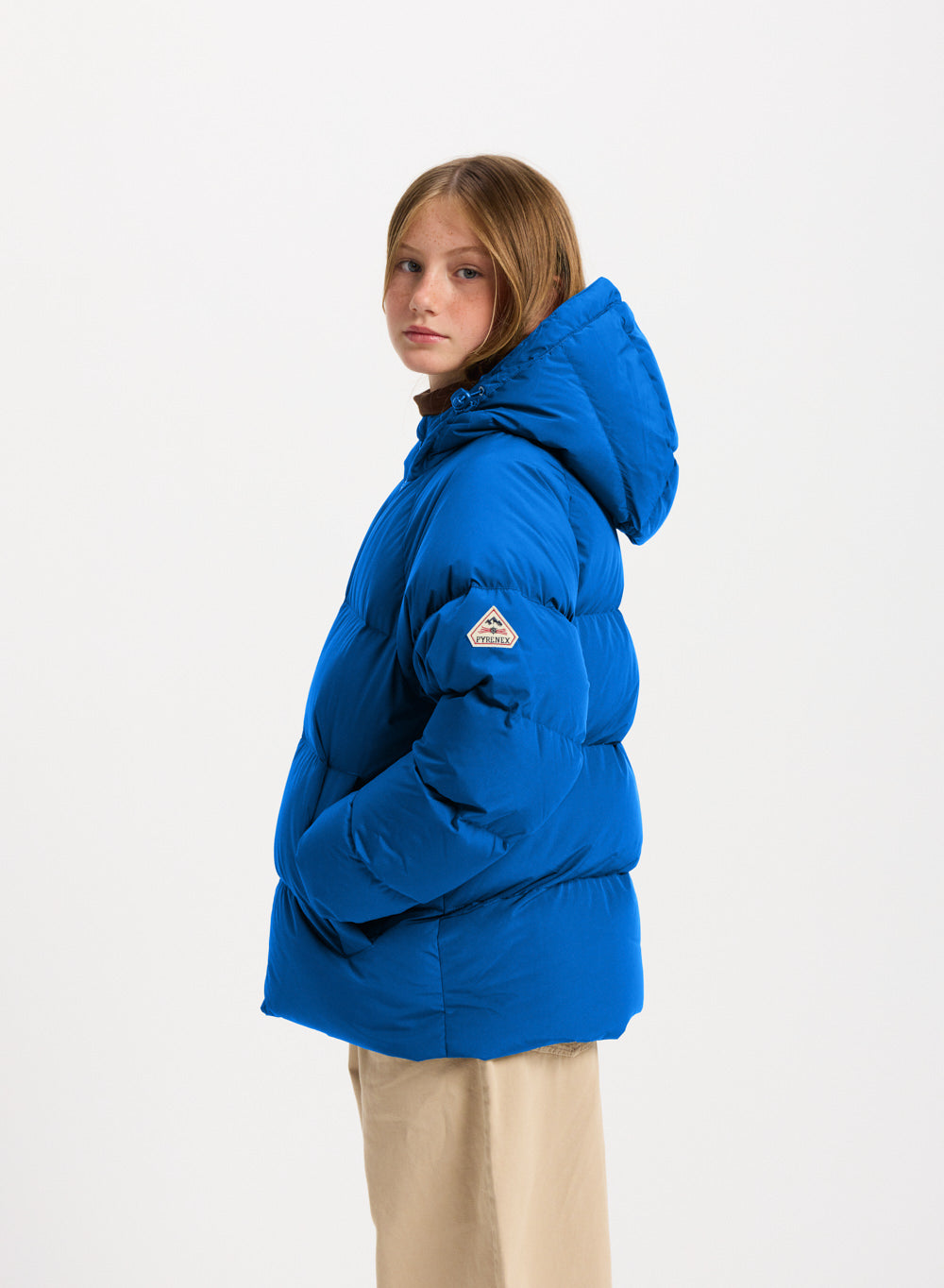 Doudoune enfant unisexe à capuche Pyrenex Sten Smooth adriatic