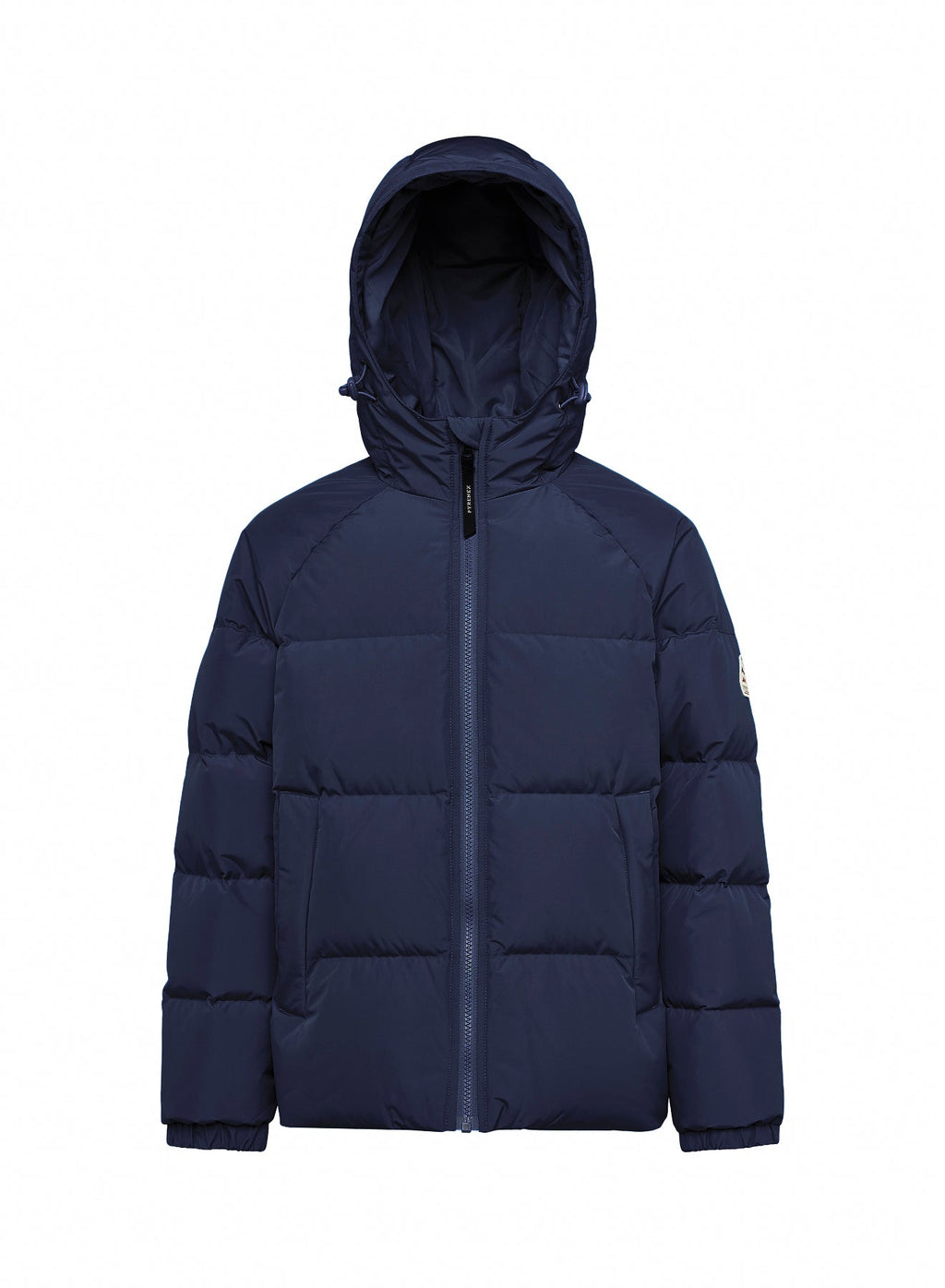Doudoune enfant unisexe à capuche Pyrenex Sten Smooth bleu foncé