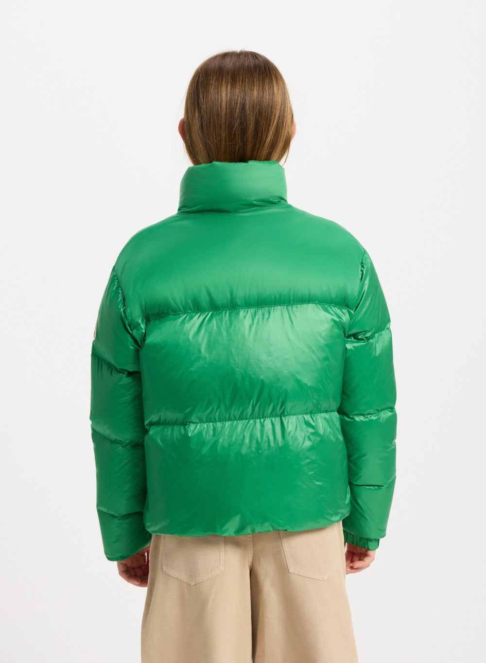 Doudoune brillante pour fille Pyrenex Goldin verte