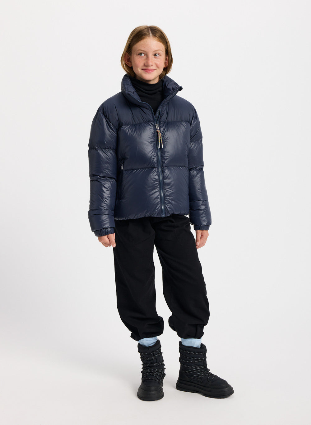 Doudoune brillante pour fille Pyrenex Goldin Amiral