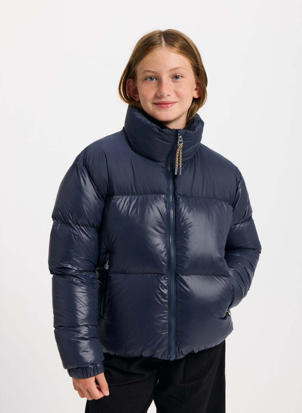 Doudoune brillante pour fille Pyrenex Goldin Amiral