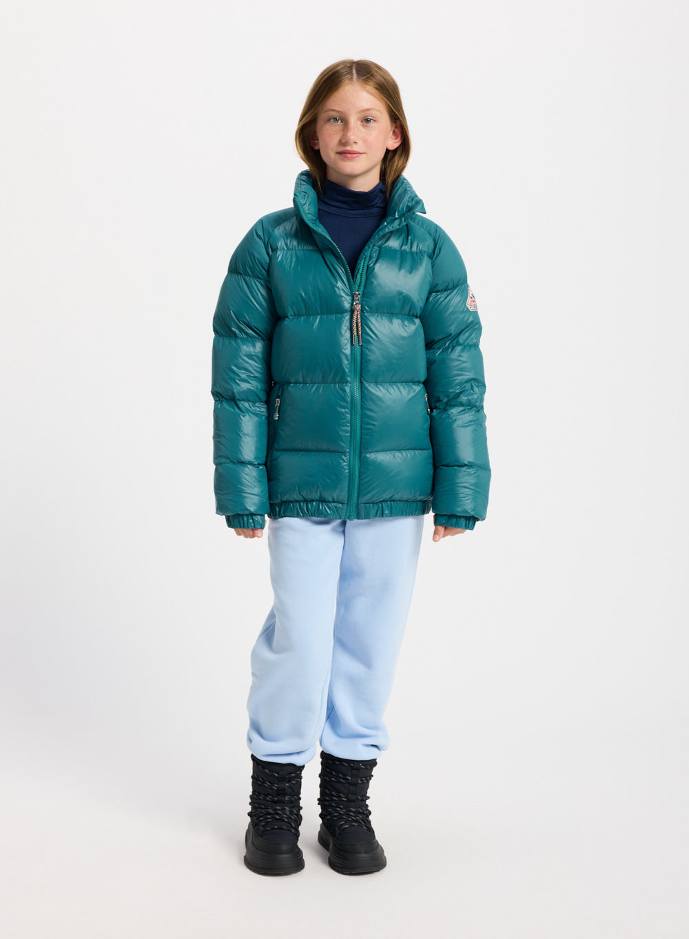 Doudoune pour enfant Pyrenex Vintage Mythic bleu turquoise