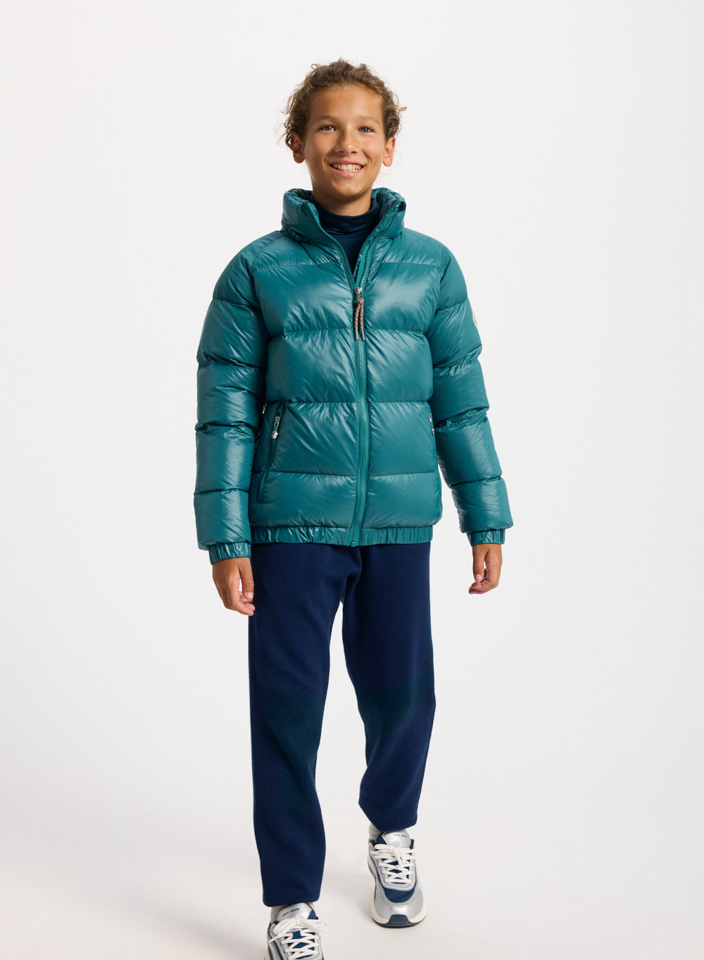 Doudoune pour enfant Pyrenex Vintage Mythic bleu turquoise