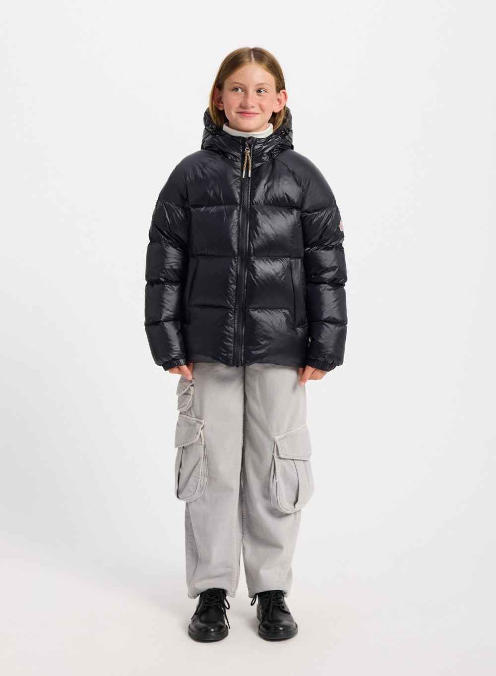 Doudoune à capuche enfant Pyrenex Sten noire