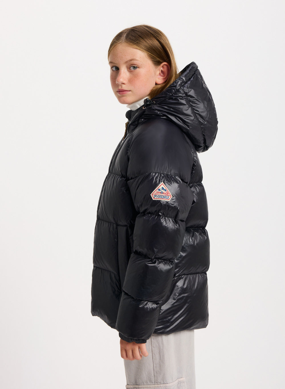 Doudoune à capuche enfant Pyrenex Sten noire