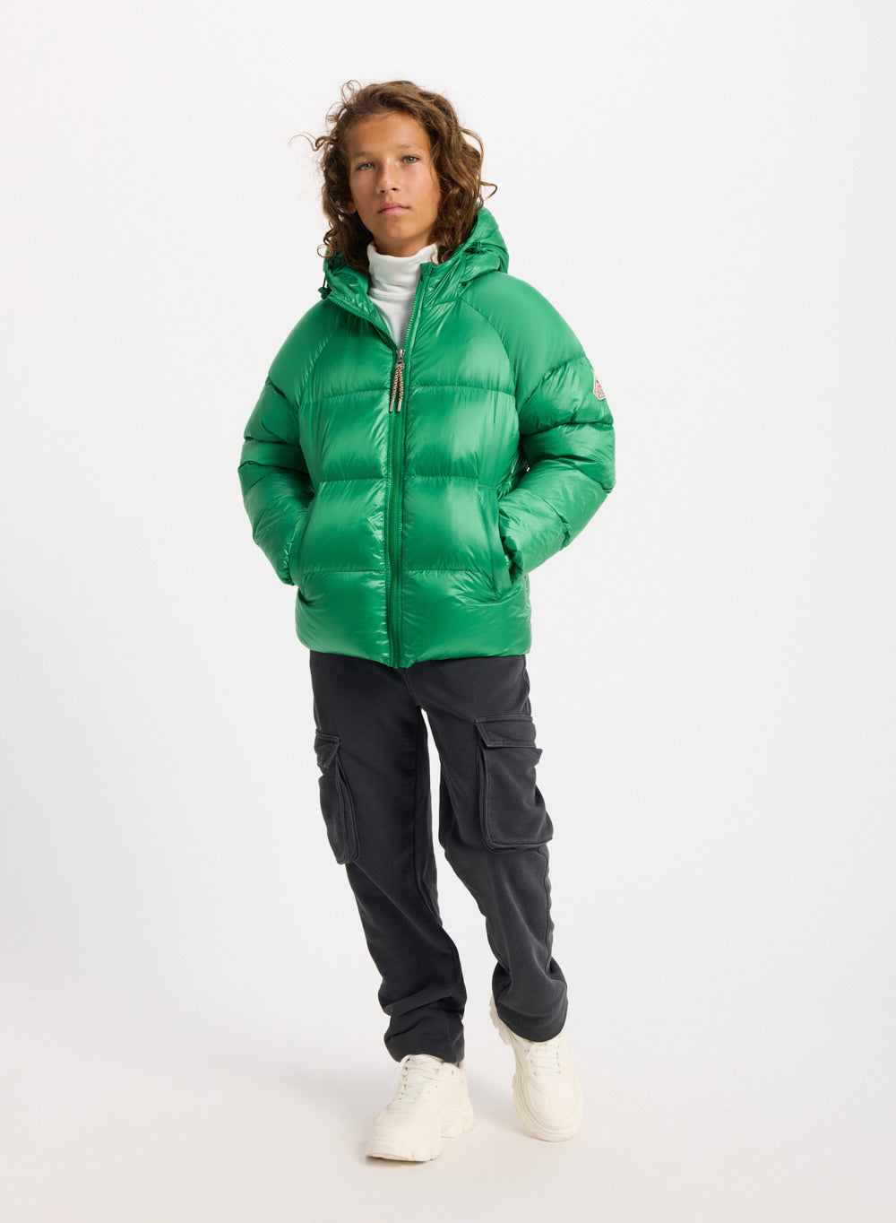 Doudoune à capuche enfant Pyrenex Sten verte