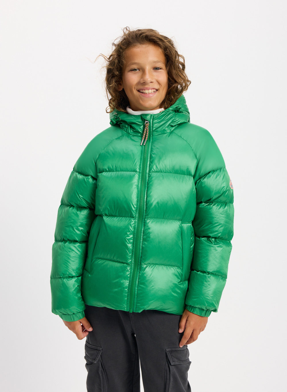 Doudoune à capuche enfant Pyrenex Sten verte