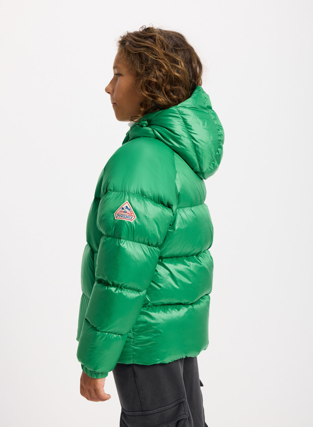 Doudoune à capuche enfant Pyrenex Sten verte