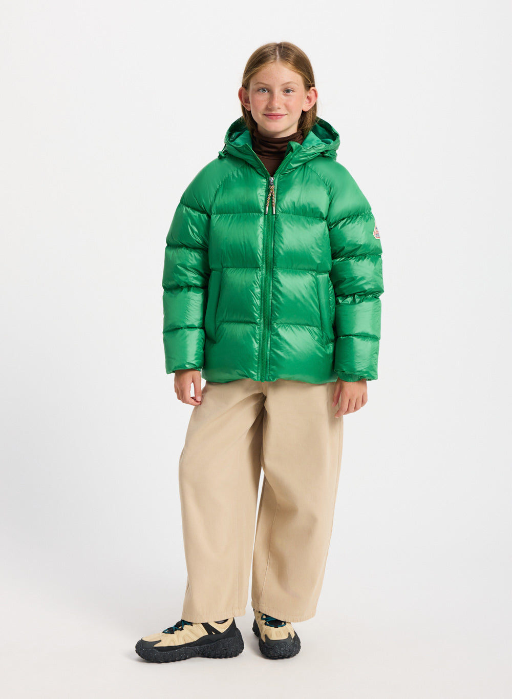 Doudoune à capuche enfant Pyrenex Sten verte