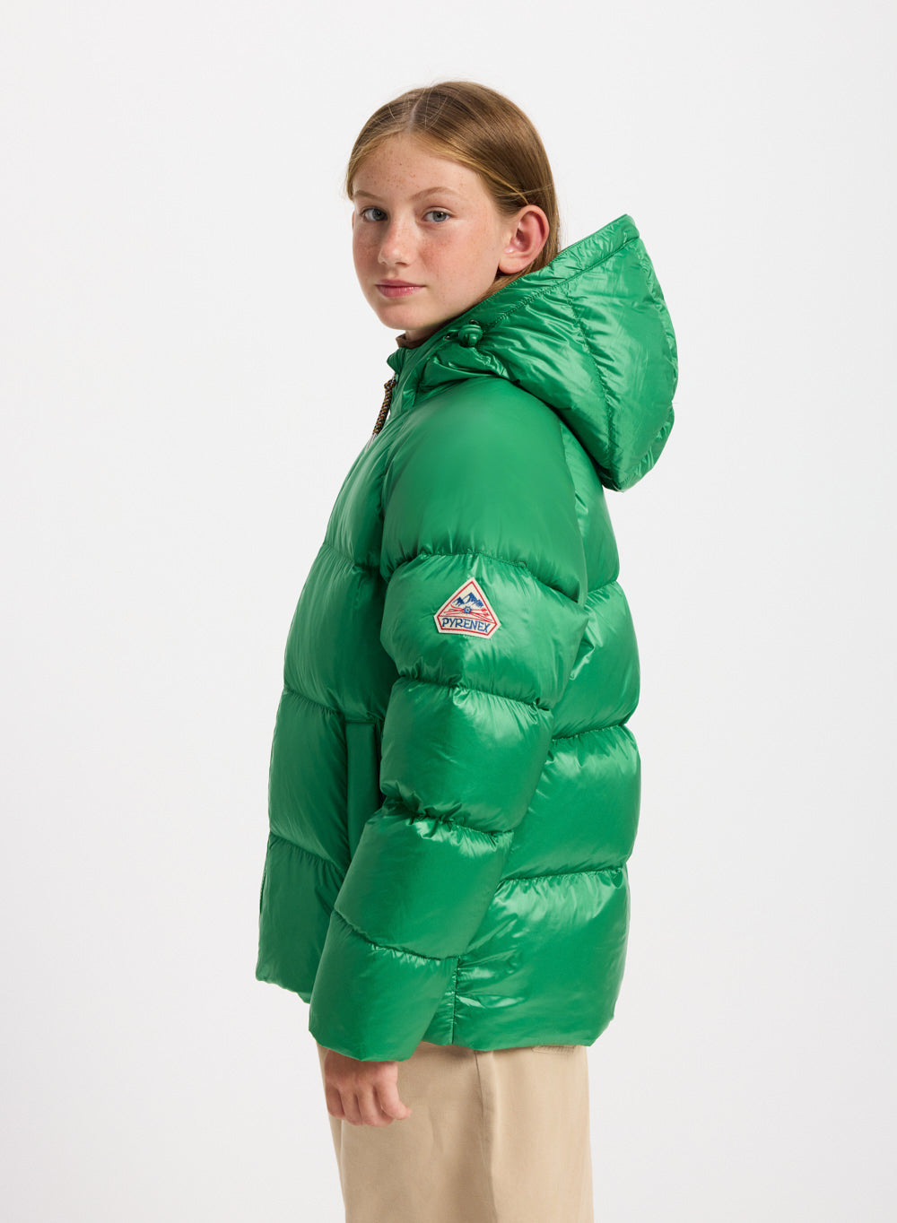 Doudoune à capuche enfant Pyrenex Sten verte
