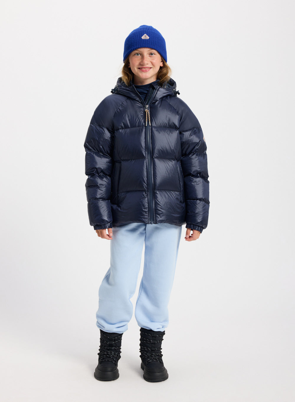 Doudoune à capuche enfant Pyrenex Sten Amiral