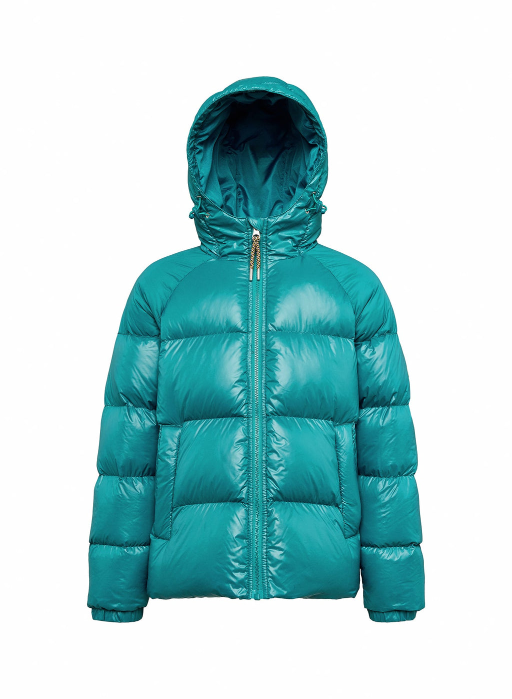 Doudoune à capuche enfant Pyrenex Sten bleu turquoise