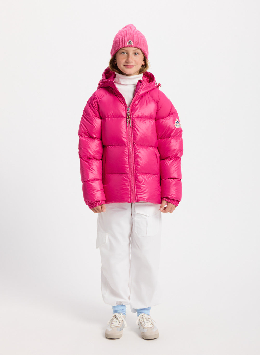 Doudoune à capuche enfant Pyrenex Sten fuchsia