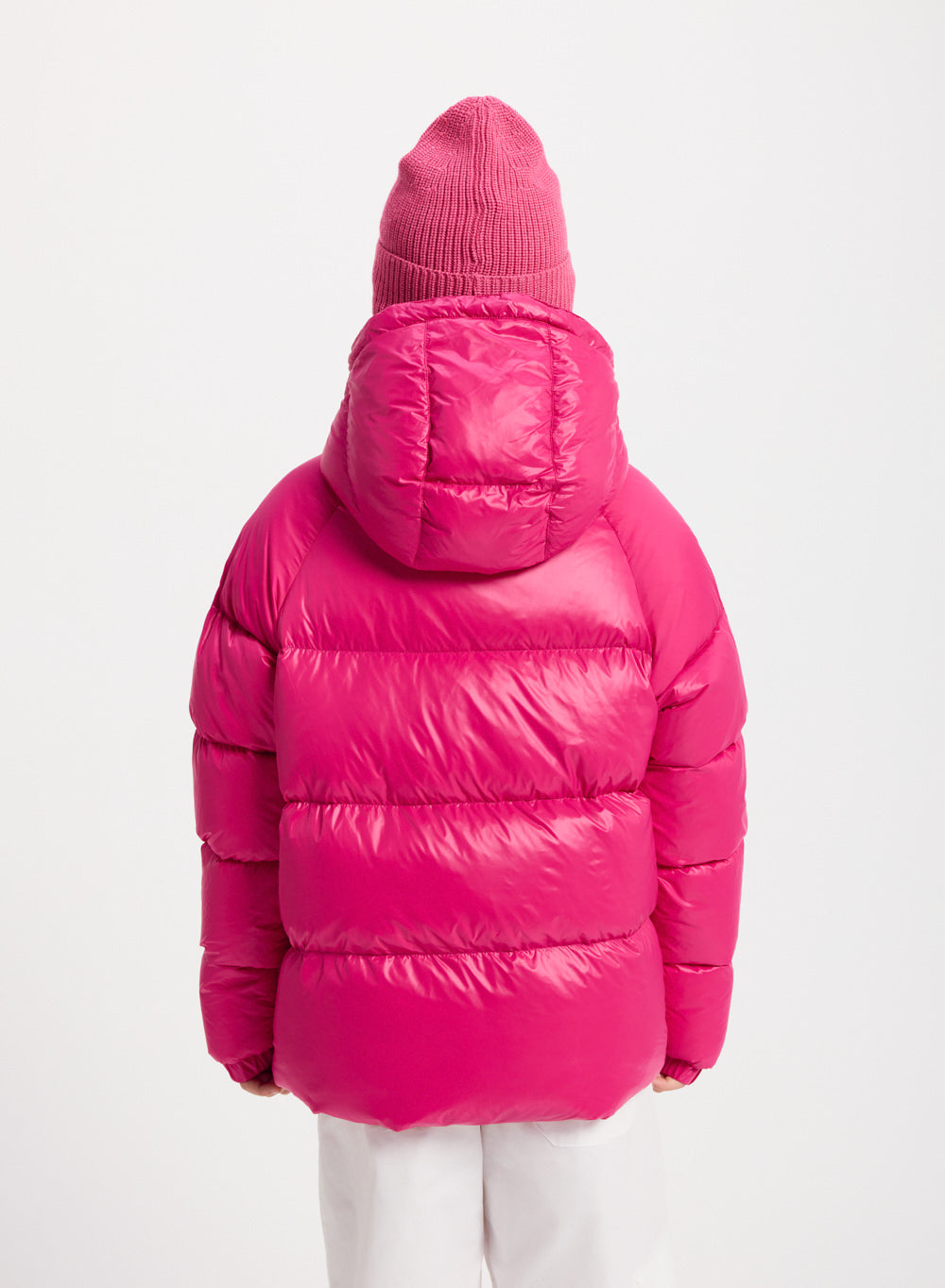 Doudoune à capuche enfant Pyrenex Sten fuchsia