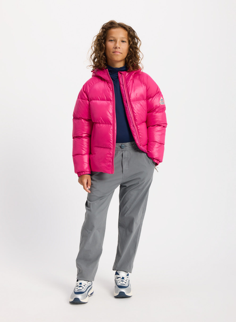 Doudoune à capuche enfant Pyrenex Sten fuchsia