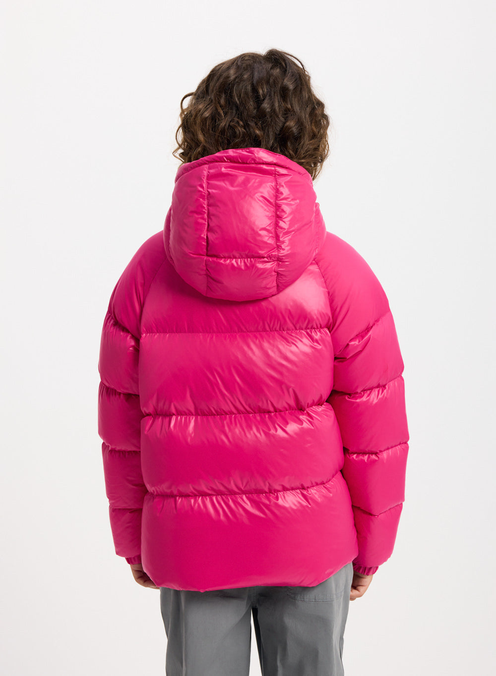 Doudoune à capuche enfant Pyrenex Sten fuchsia