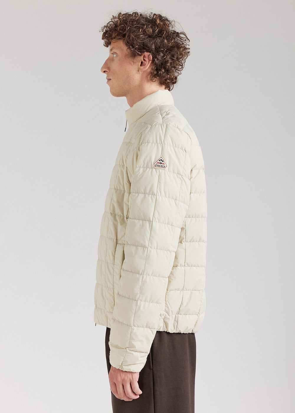 Doudoune légère homme Pyrenex Grid Oyster Grey