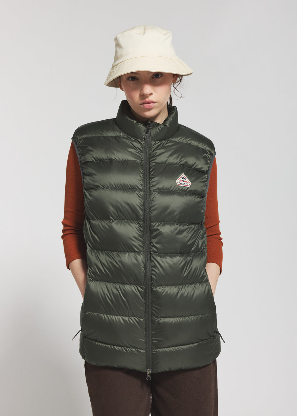 Doudoune sans-manches homme Pyrenex Arial khaki