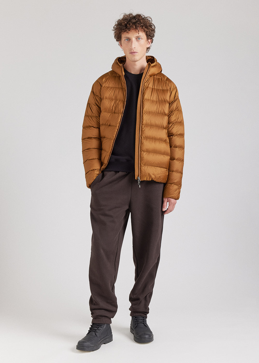 Doudoune à capuche homme Pyrenex Arial Bronze Brown