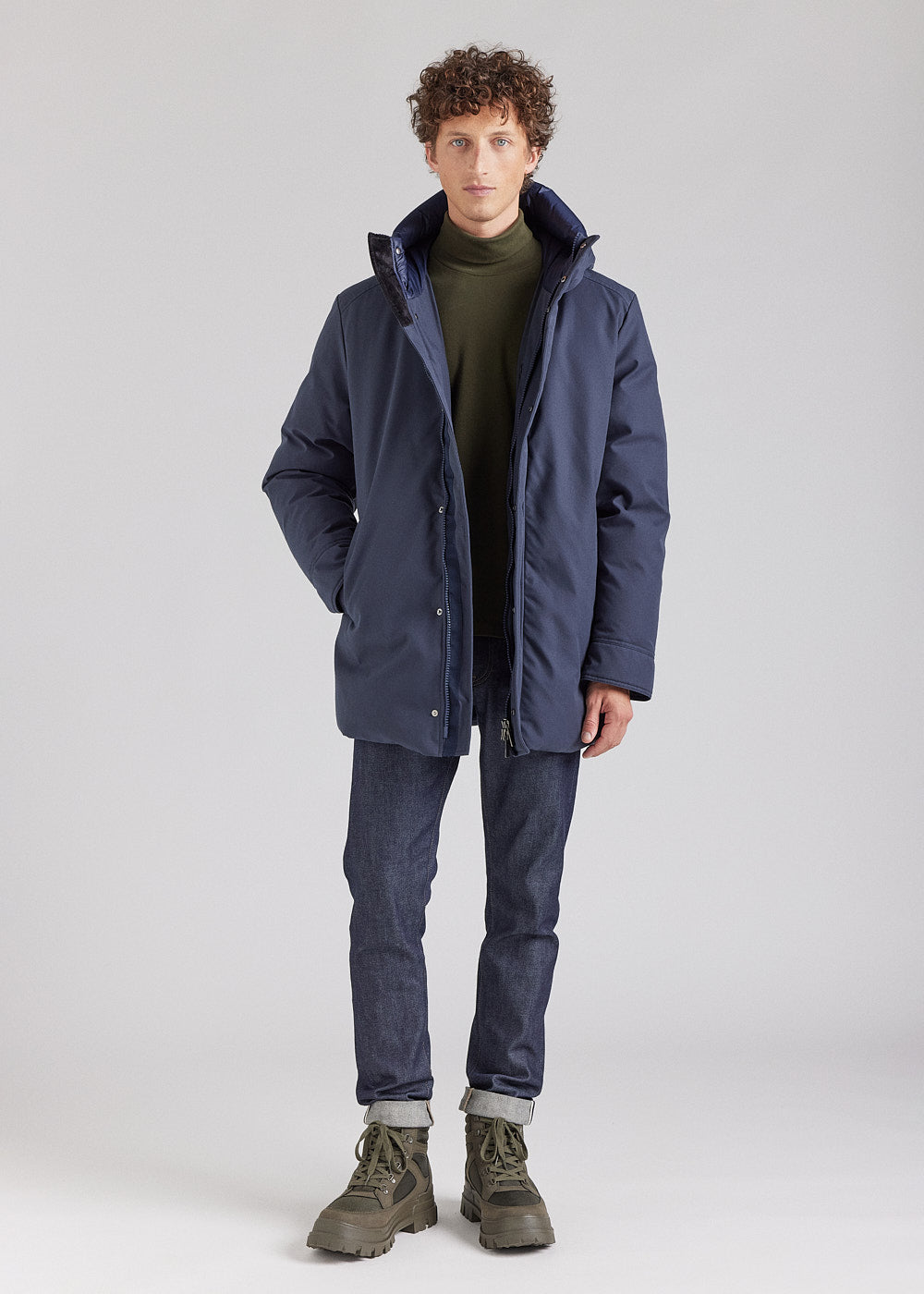 Manteau parka homme Pyrenex Balme Bleu Marine