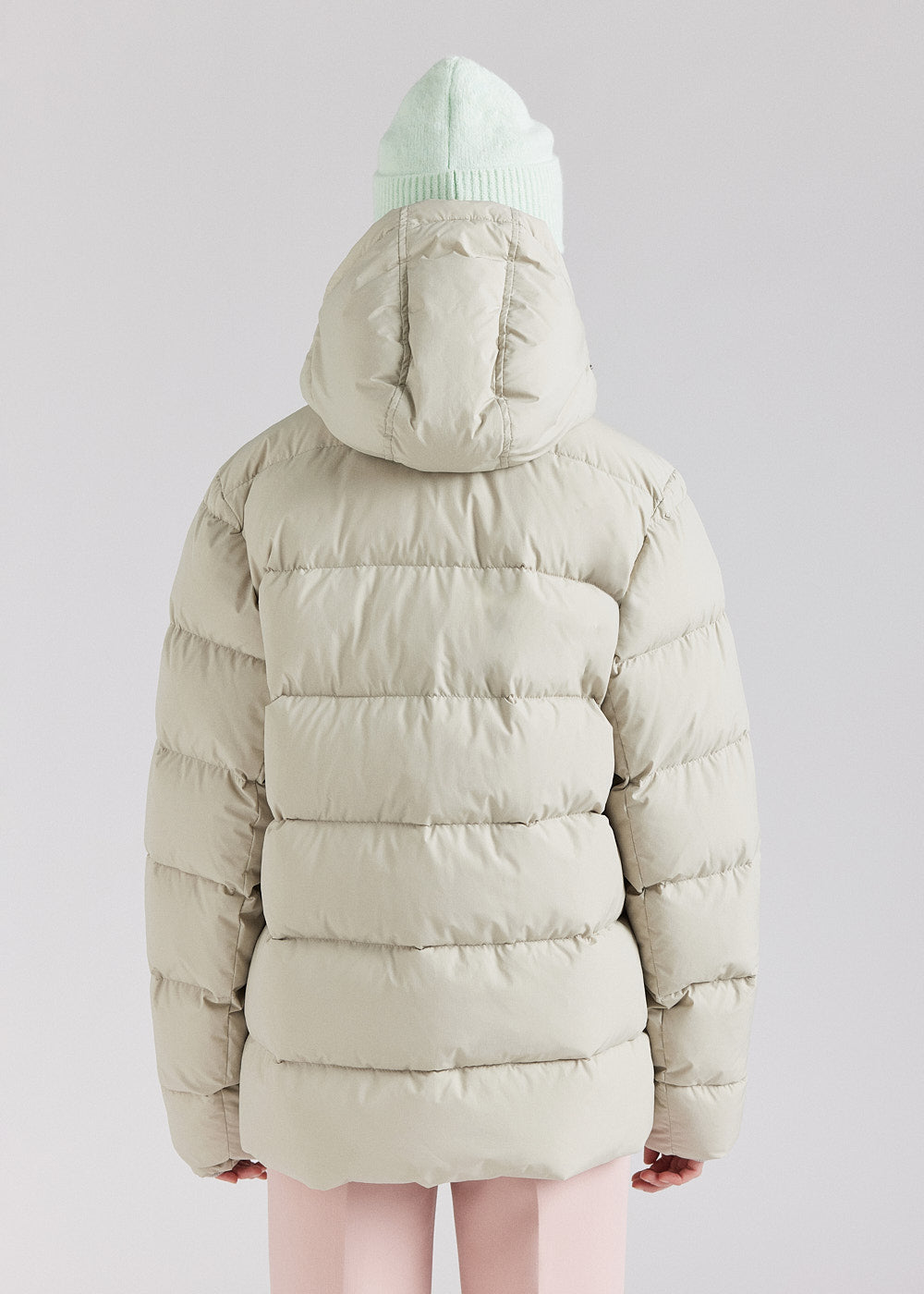 Doudoune à capuche amovible Pyrenex Spoutnic Willow Grey