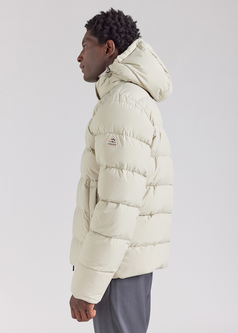 Doudoune à capuche amovible Pyrenex Spoutnic Willow Grey