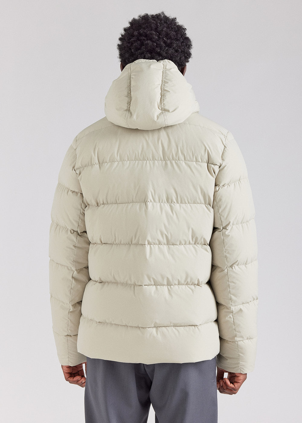 Doudoune à capuche amovible Pyrenex Spoutnic Willow Grey