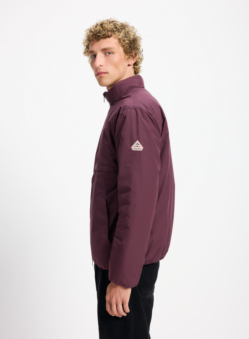 Blouson en duvet pour homme Pyrenex Spectre violet foncé