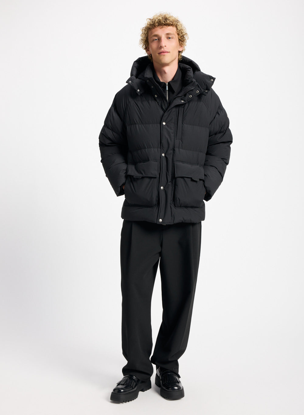 Doudoune hiver homme en duvet naturel Pyrenex Voyager noire