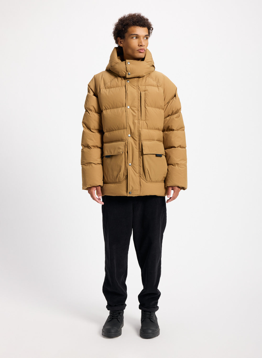 Doudoune hiver homme en duvet naturel Pyrenex Voyager ocre