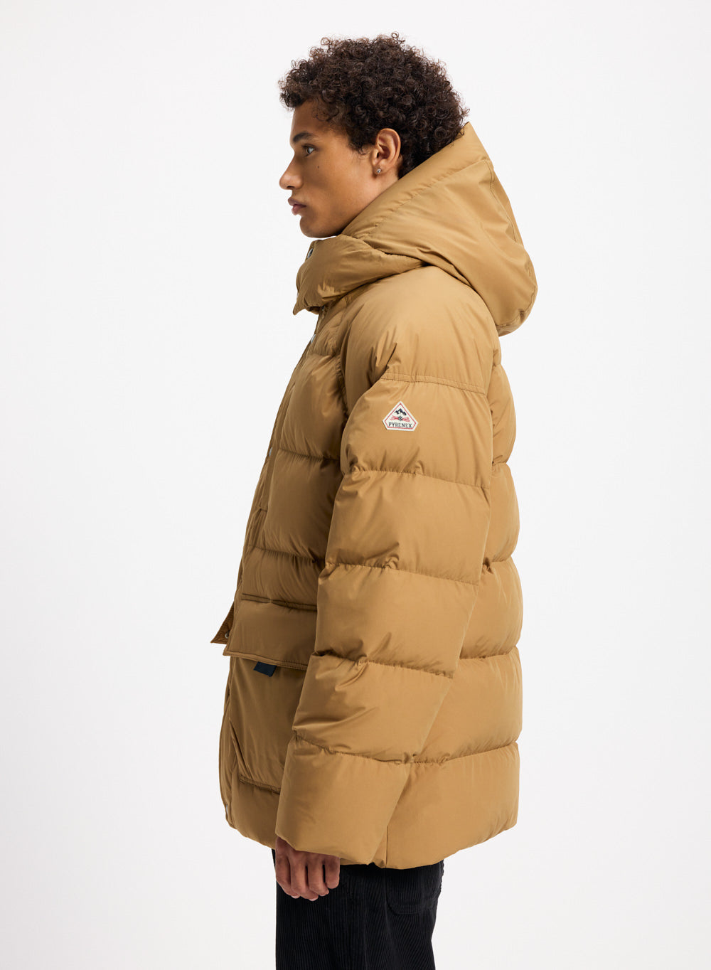 Doudoune hiver homme en duvet naturel Pyrenex Voyager ocre